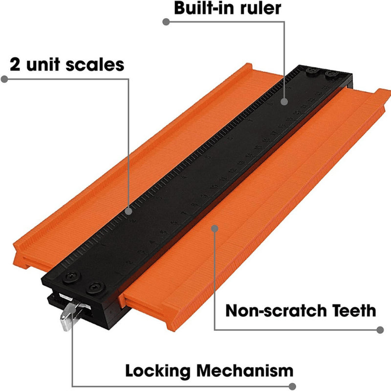 Easy Shape Contour Gauge Tool ( With Free Steel Lock )